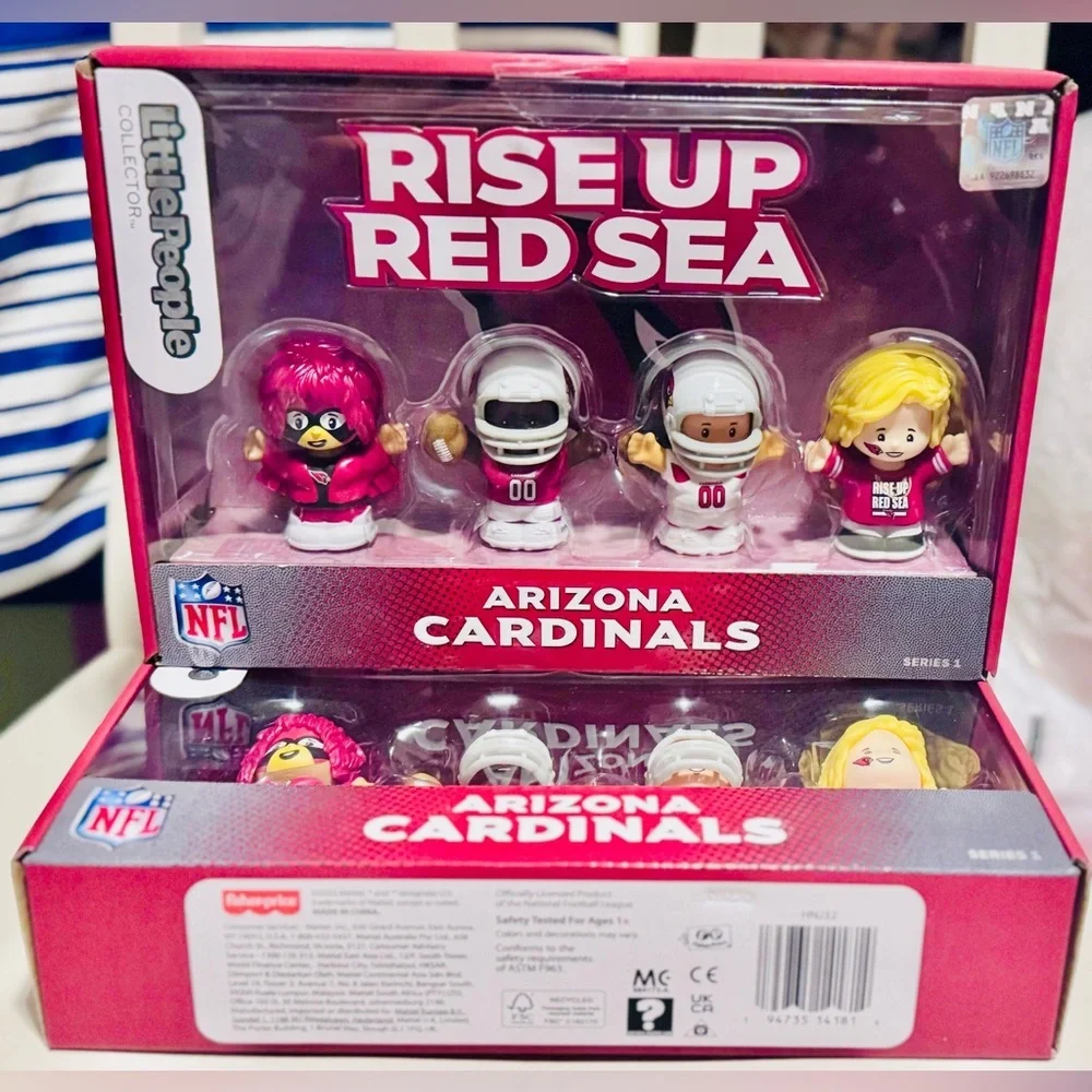 Arizona Cardinals NFL Fisher Price Little People Collector Set - NIB